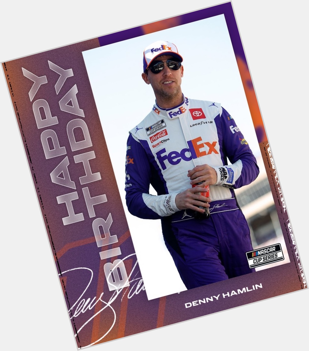 Time to celebrate! 
Happy Birthday, Denny Hamlin!   