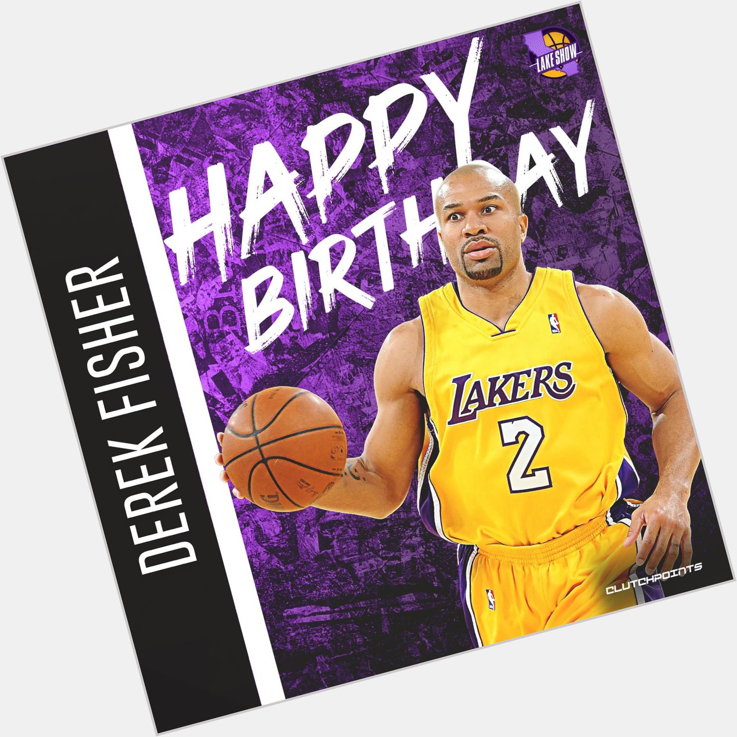 Lakeshow, join us in wishing 5x NBA Champion, Derek Fisher a happy 47th birthday! 