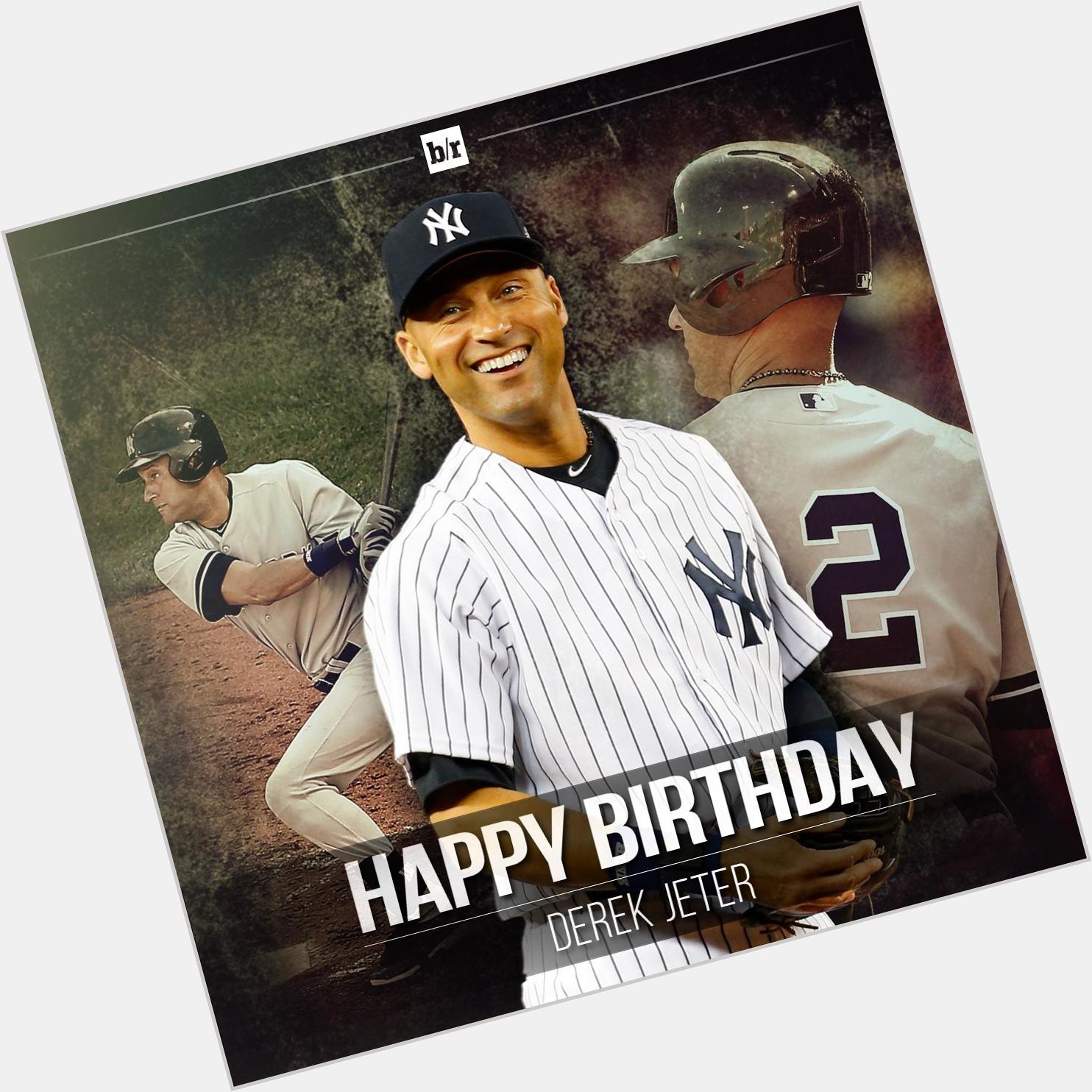 Happy 41st birthday to Captain Clutch, Derek Jeter! 