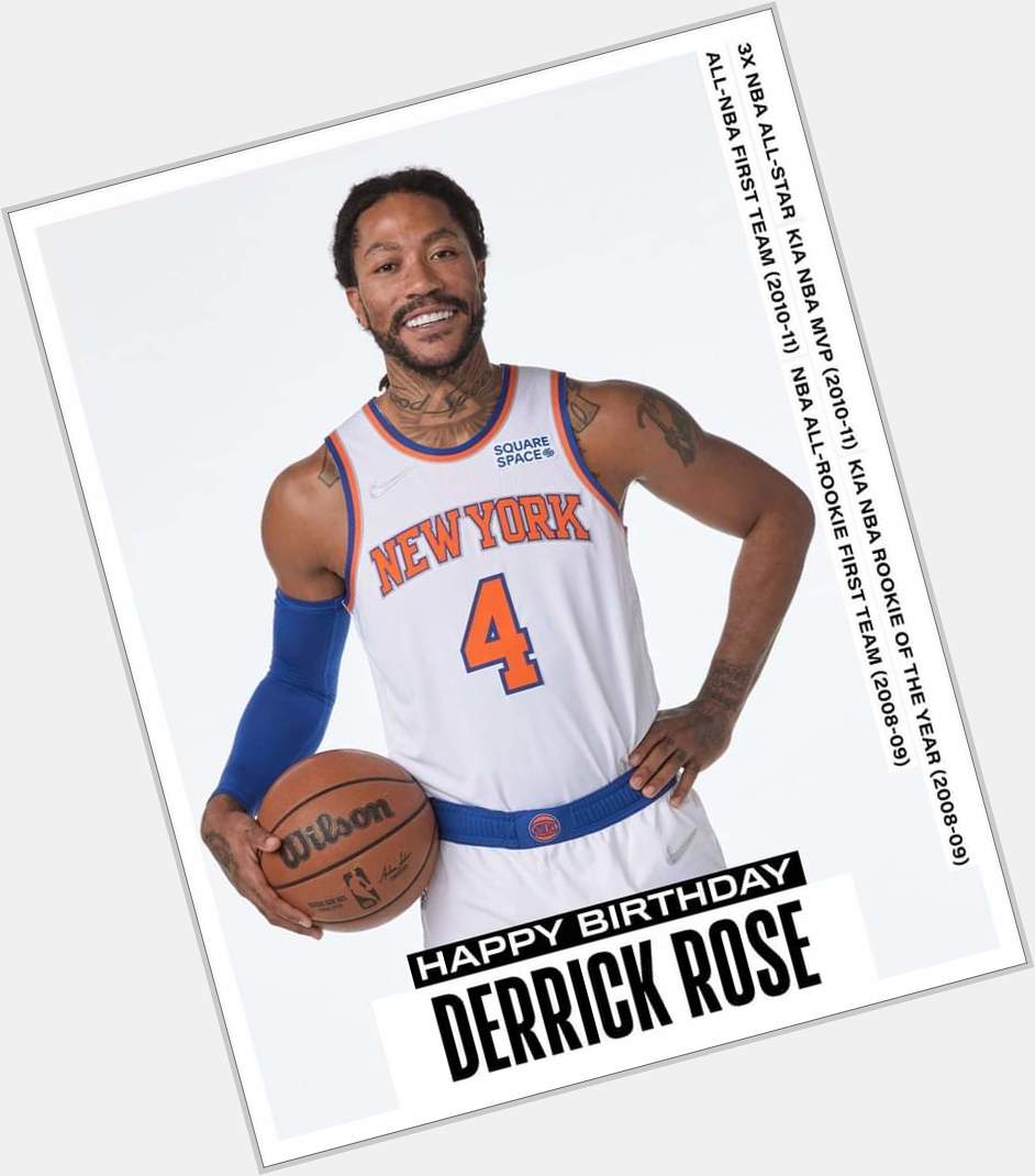 Join us in wishing Derrick Rose of the New York Knicks a HAPPY 33rd BIRTHDAY!     