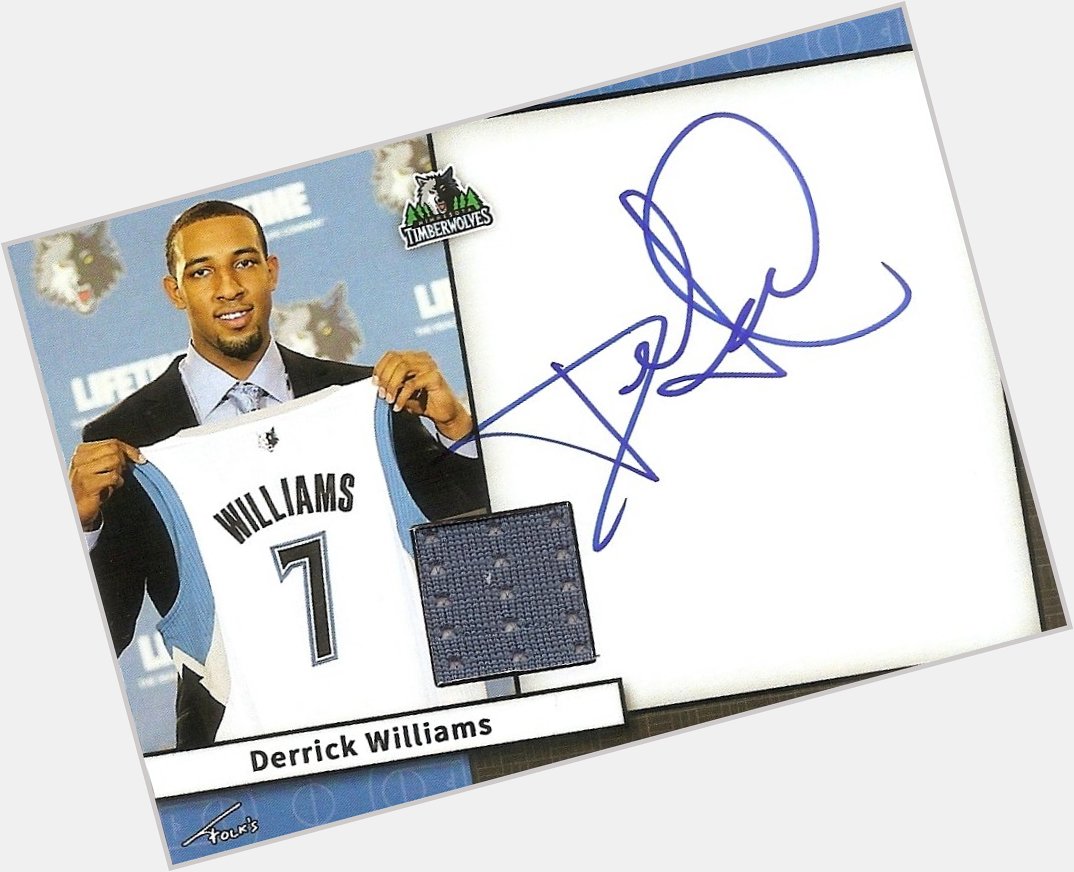 Happy birthday to Derrick Williams of who turns 28 today. Enjoy your day  