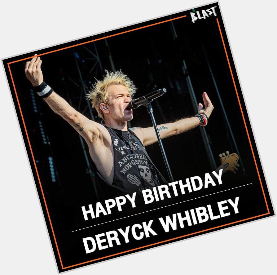 Happy 43rd. Birthday to Deryck Whibley of .           