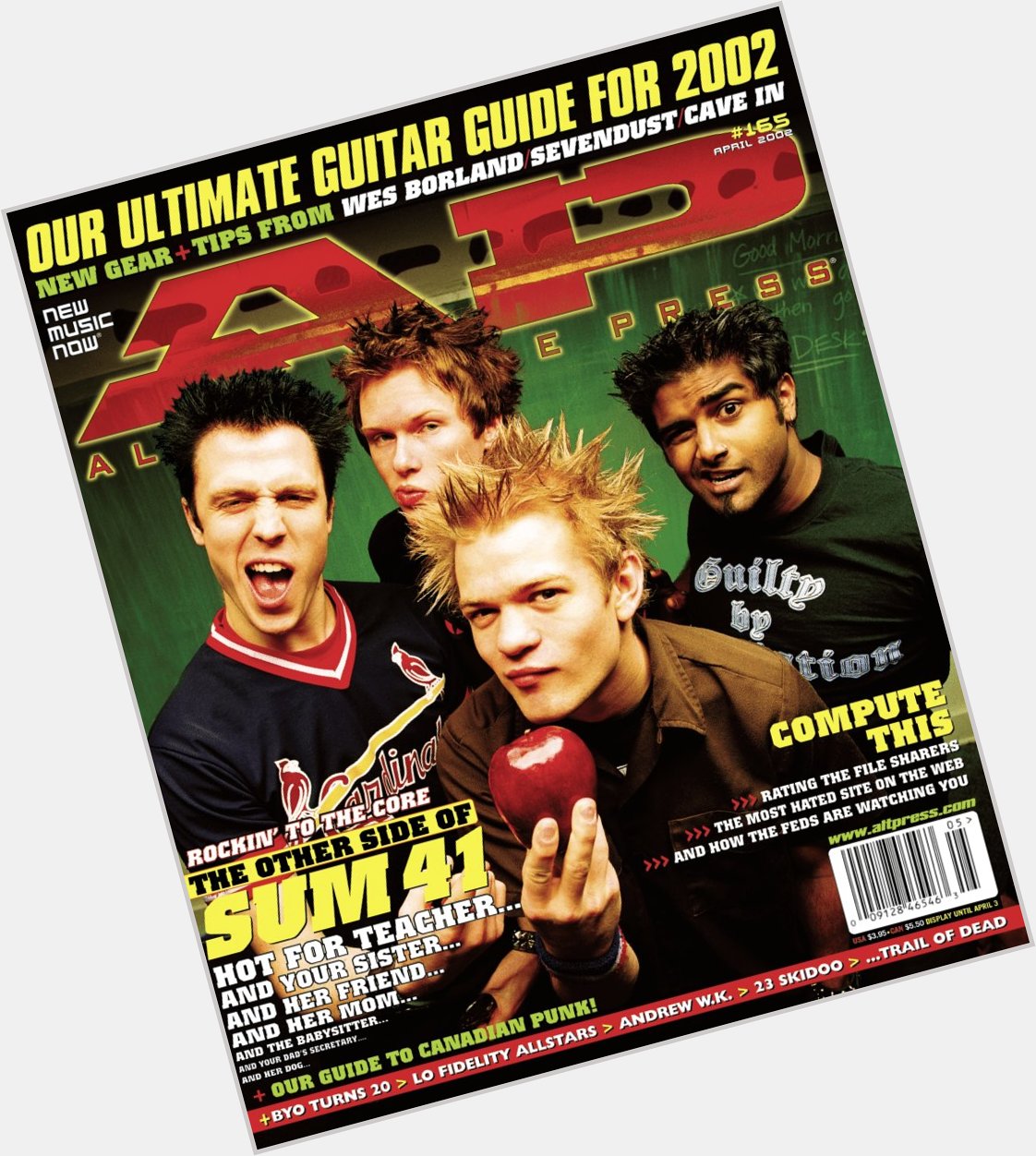 Happy birthday to Deryck Whibley of who appeared on our cover in April 2002! 