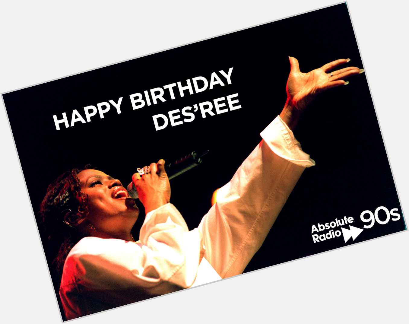I don\t want to see a ghost
It\s a sight that I fear most
I\d rather have a piece of toast
Happy Birthday Des\ree! 