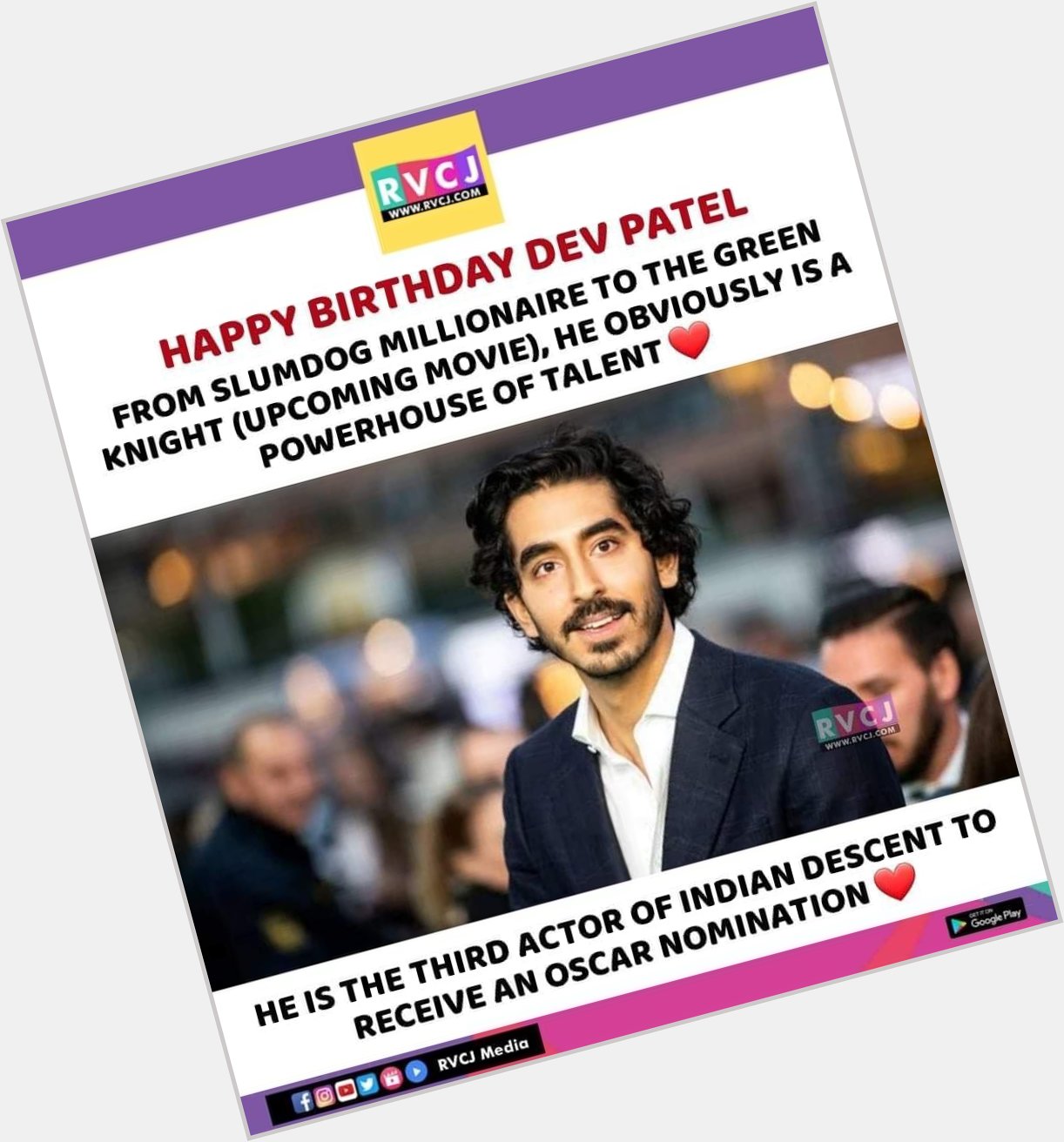 Happy Birthday Dev Patel        