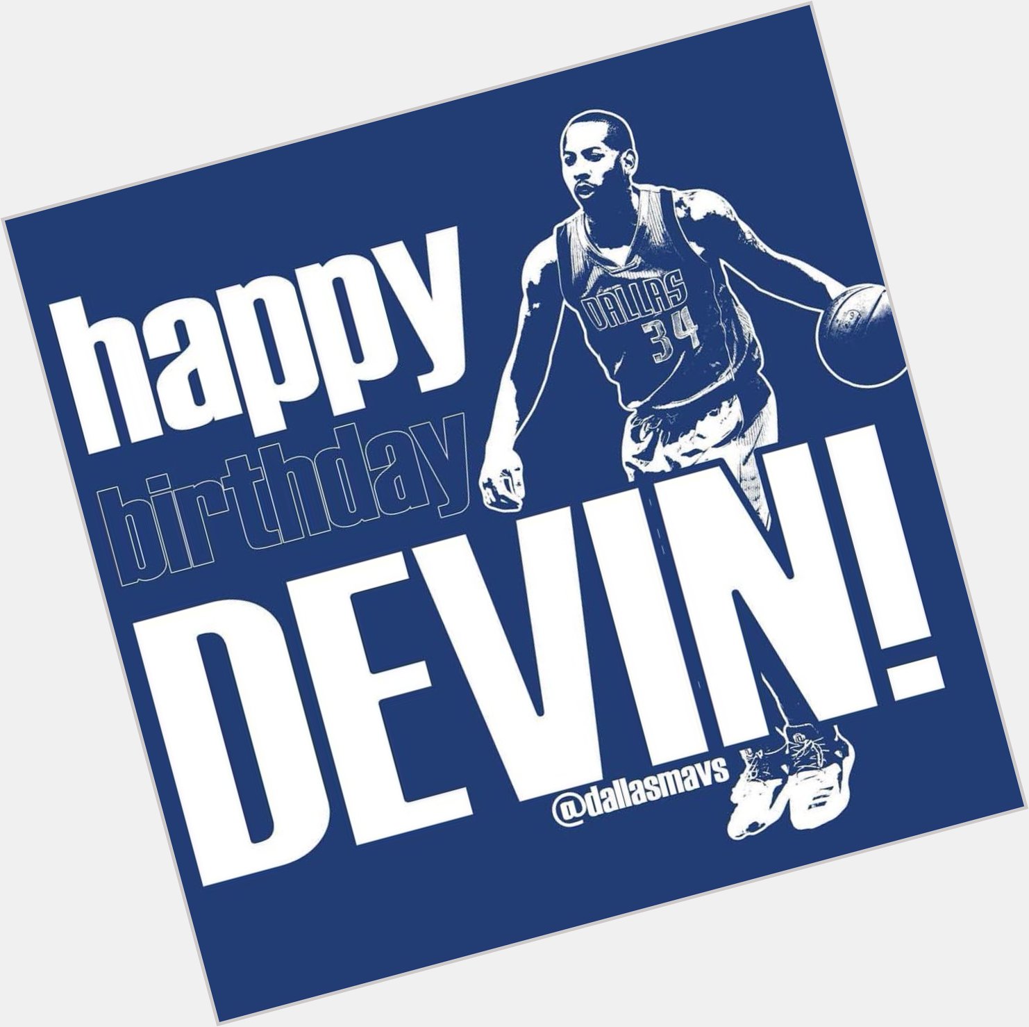 Happy birthday to Devin Harris!! We hope you have a great one & we get a win against the Heat for your birthday! 