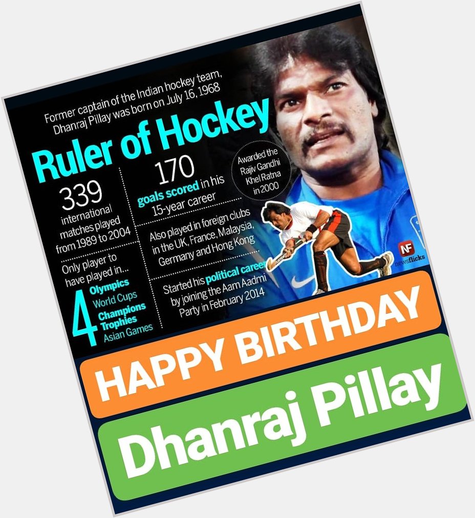 HAPPY BIRTHDAY 
Dhanraj Pillay 