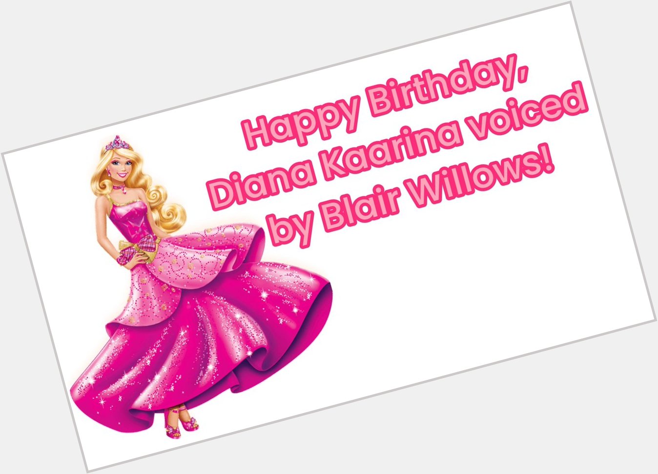    Happy Birthday, Diana Kaarina! 