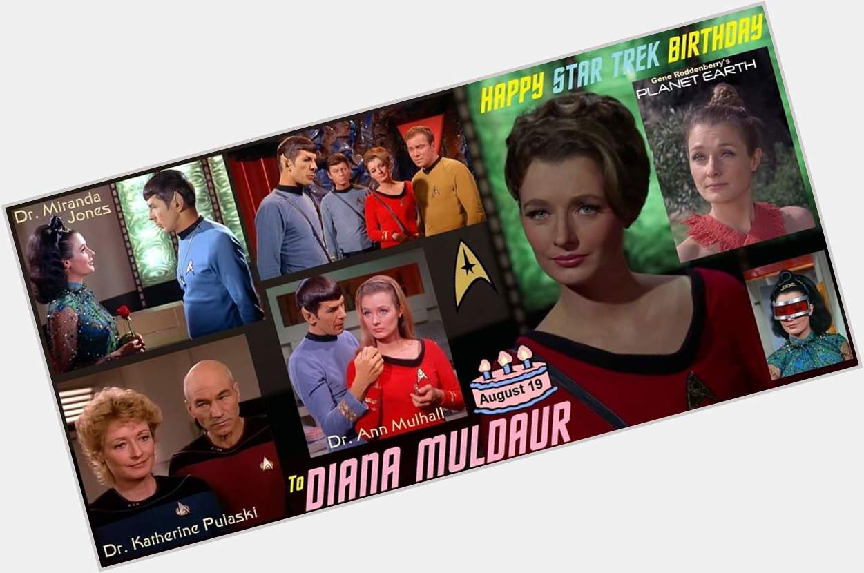 Happy TOSS Birthday to Diana Muldaur! Now I have Midnight at the Oasis in my head again... 