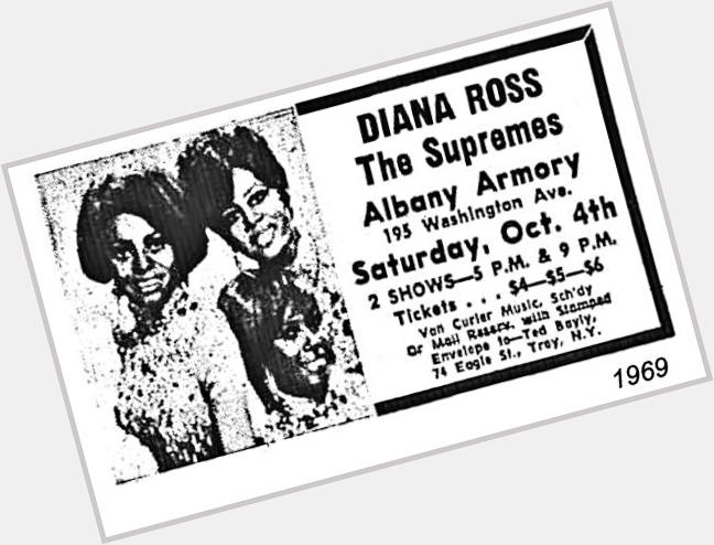 Top ticket was $6! Wow! Happy Birthday  Diana Ross 1969  This Supremes Concert was epic. 