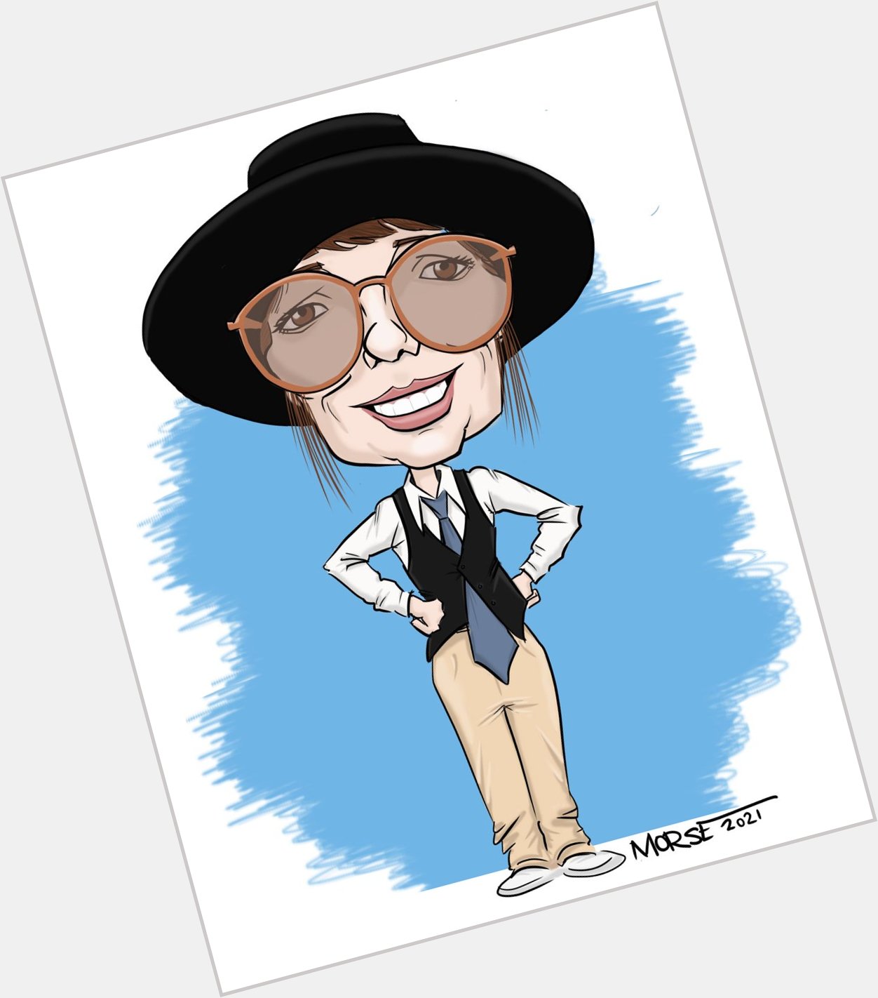 Happy Birthday to Diane Keaton! La di da, la di da... hey, want a caricature? Message me! 