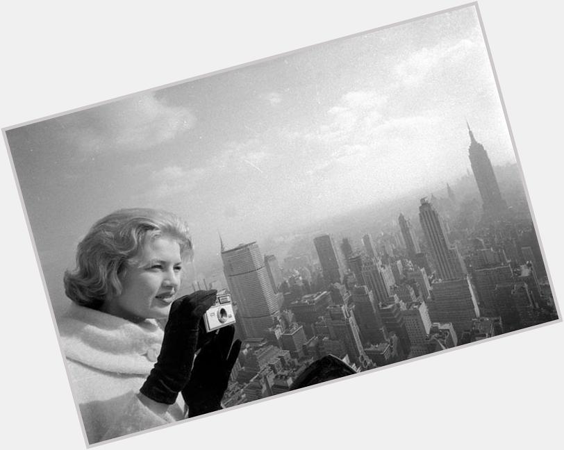 Happy 69th Birthday to today\s über-cool celebrity w/an über-cool camera: DIANE SAWYER on the roof of 30 Rock in NYC 