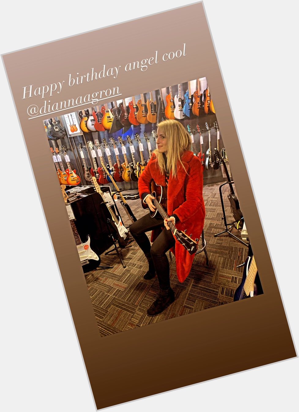 Jenna Coleman on Instagram stories, wishing her friend, Dianna Agron, a happy birthday. 