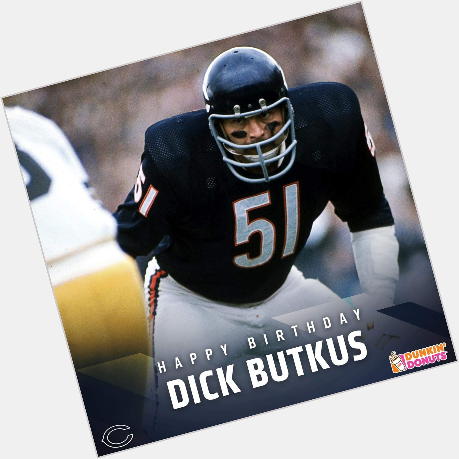 Going to watch the tomorrow, and wanted to wish Dick Butkus a happy birthday today. 