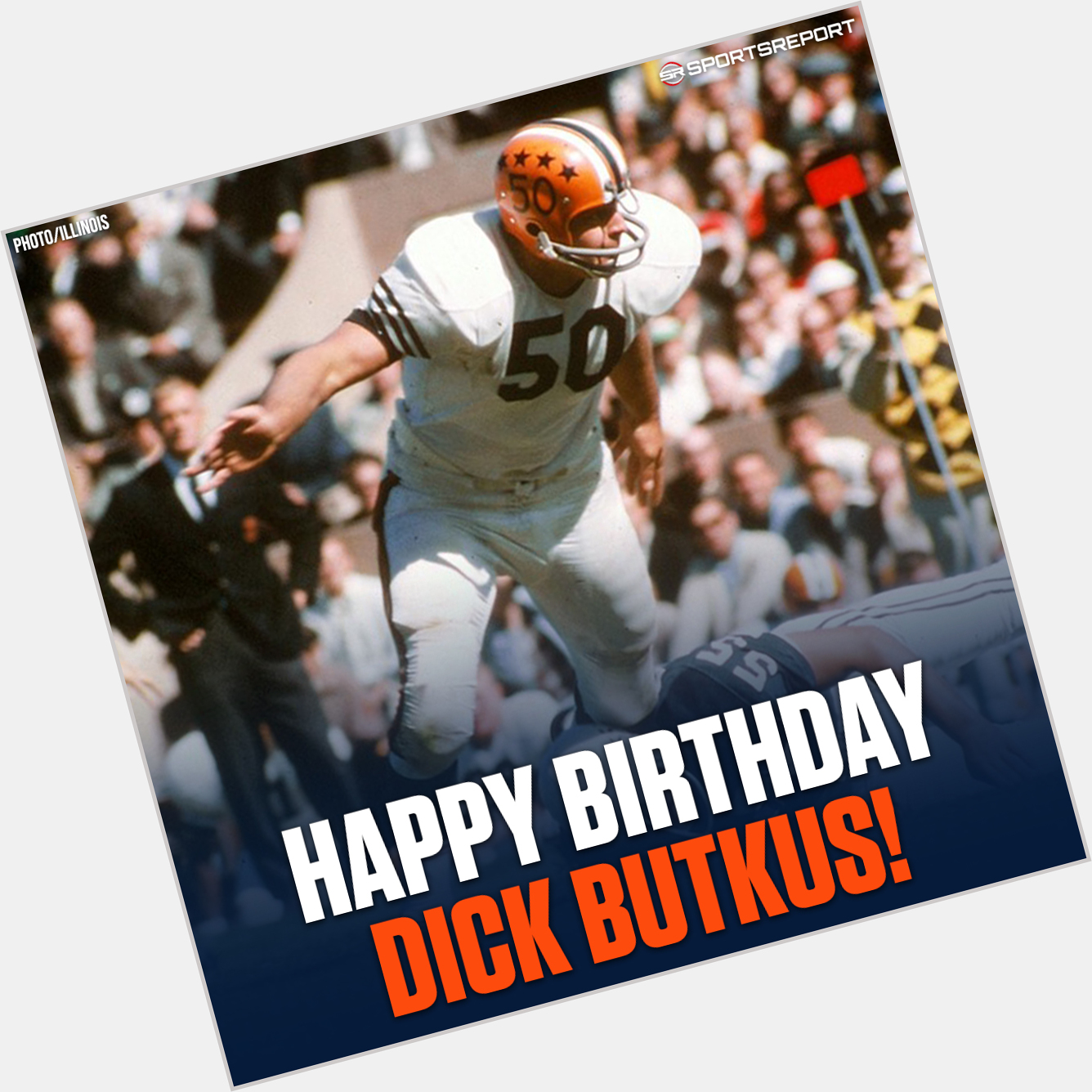 Join us in wishing a \"Happy Birthday\" to Legend, Dick Butkus! 