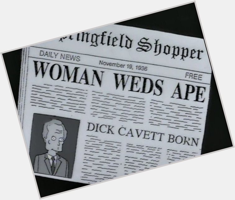 Happy birthday Dick Cavett! 
