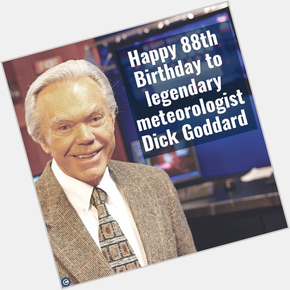 Happy birthday Dick Goddard! A true Cleveland legend and animal activist.  