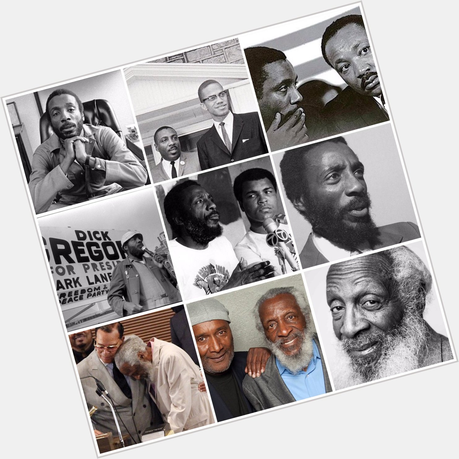 \"If I\ve said anything to upset you, maybe it\s what I\m here for.\"

Happy Birthday 
Dick Gregory 