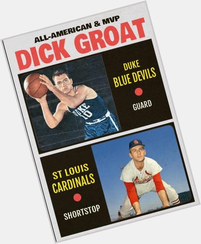Happy 84th birthday to star Dick Groat. His was the 1st retired no. in the rafters at Cameron 