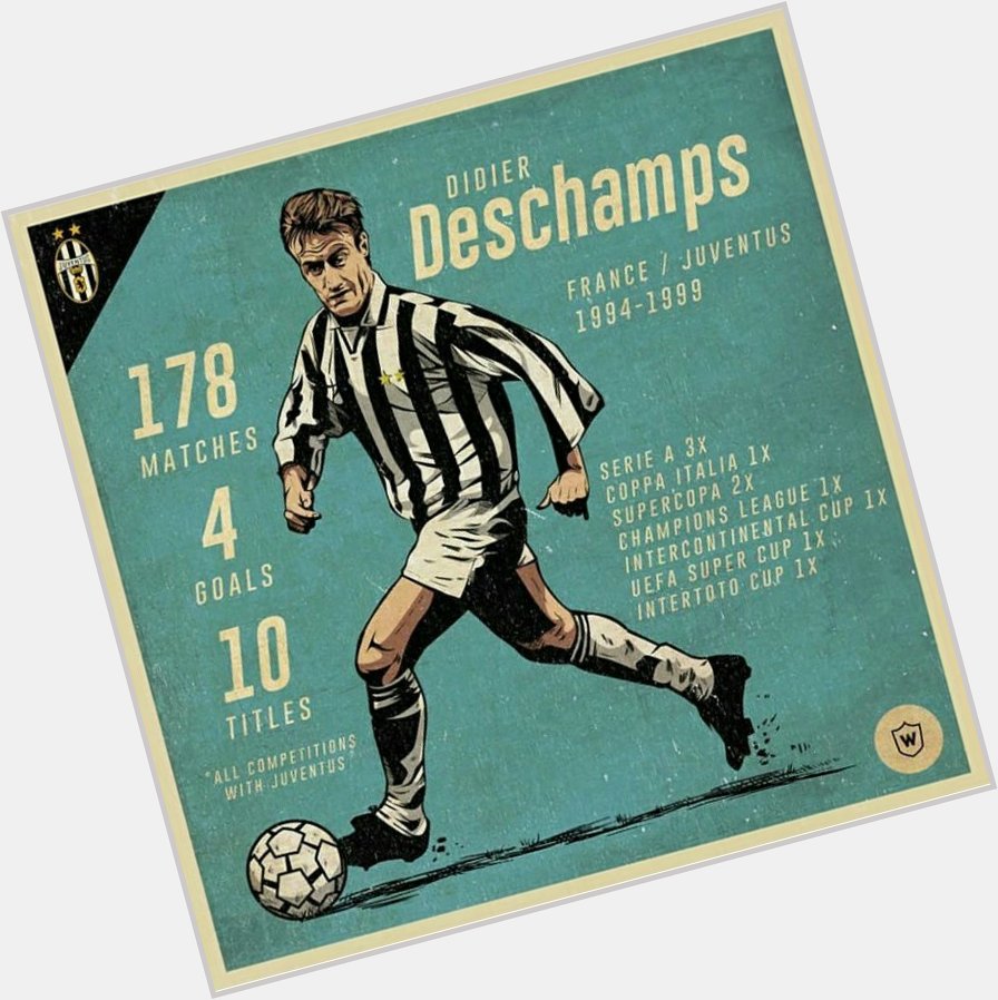 Happy Birthday to Juventus Legend and France Manager, Didier Deschamps . 