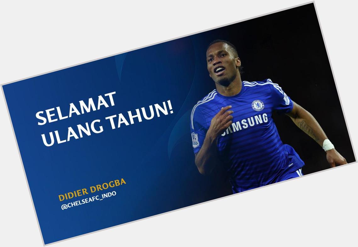 Happy Birthday Didier Drogba yang pada hari ini berusia 37 tahun! 