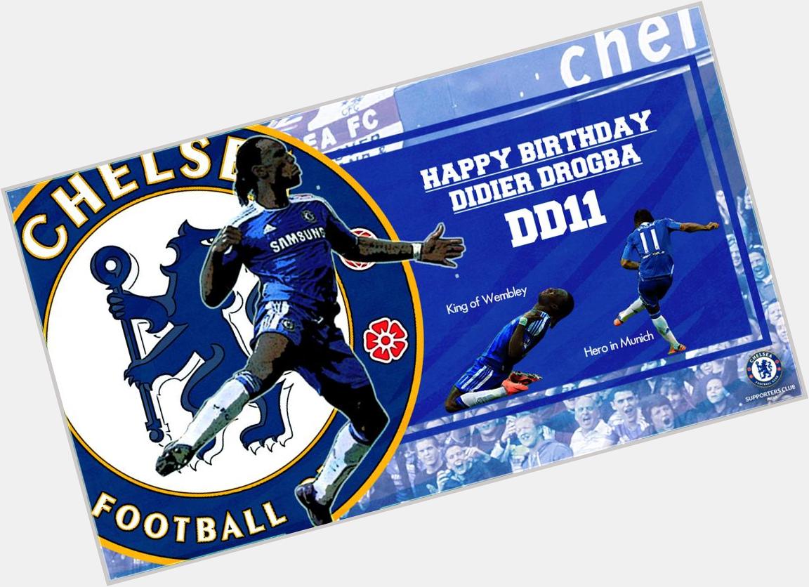 Chelsea India Supporters\ Club wishes a Very Happy Birthday to our LEGEND, Didier Drogba!  