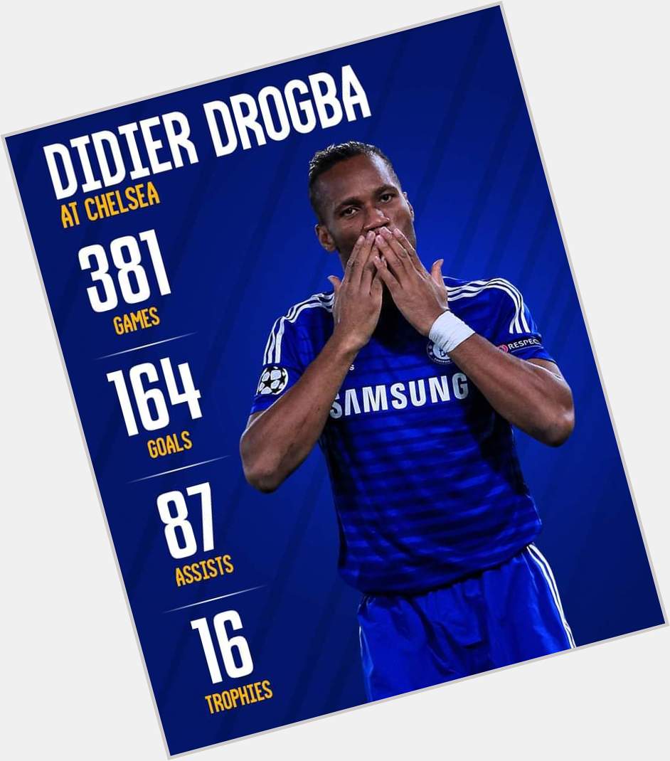 Happy Birthday to Chelsea Football Club legend Didier Drogba who turns 44 today           