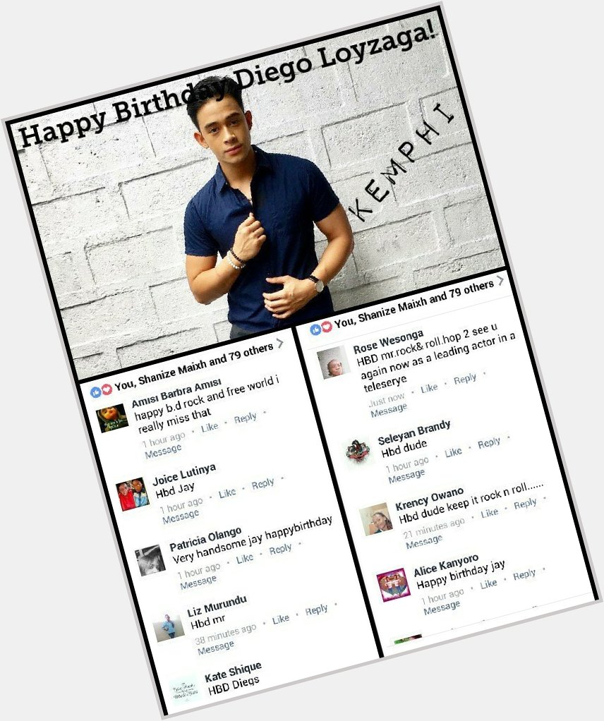 Happy birthday Diego Loyzaga! Best of wishes to you from your kenyan fans... ^_^ 