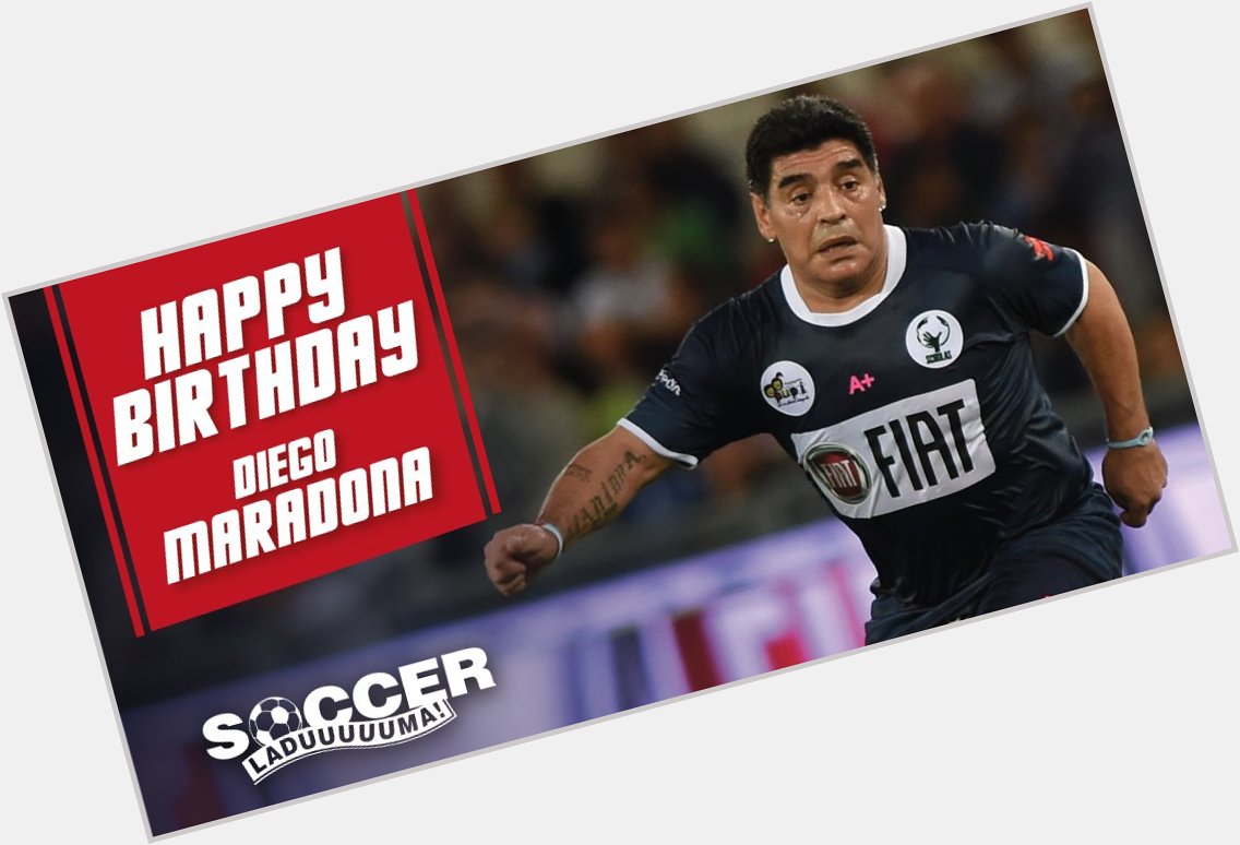 Happy Birthday to arguably the greatest football player of all time, Diego Maradona! 