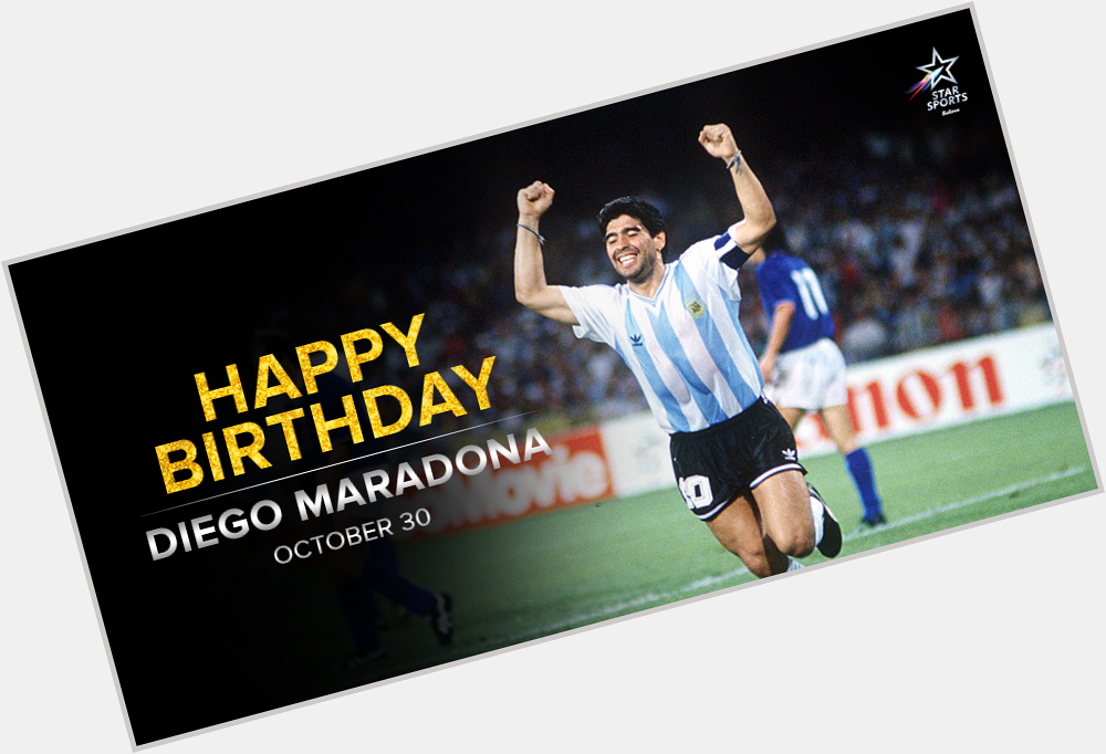 Football s Golden Boy turns 55! Happy Birthday Diego Maradona - one of the game s greatest! 