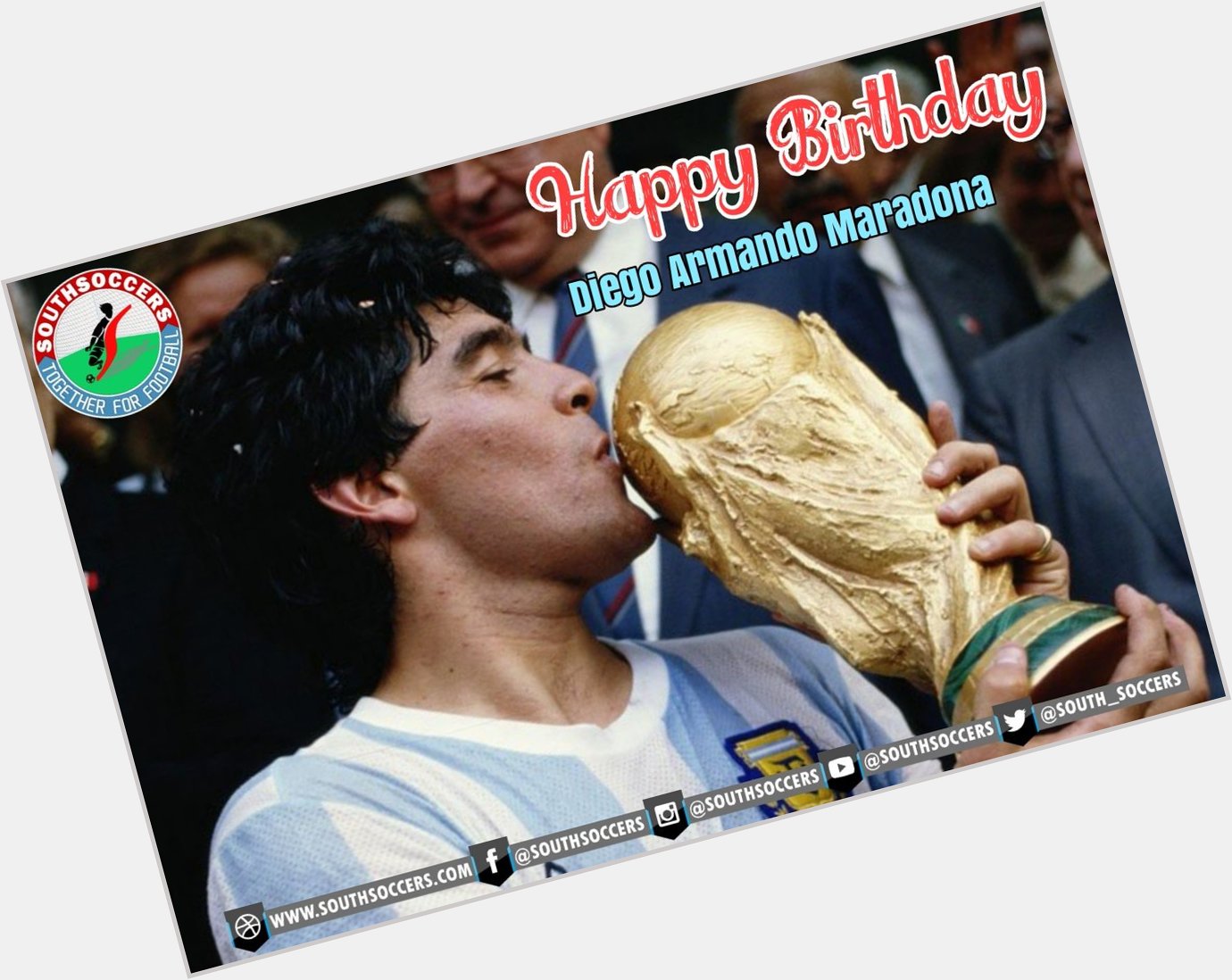 SouthSoccers wishes a very Happy Birthday to the legend Diego Maradona.   