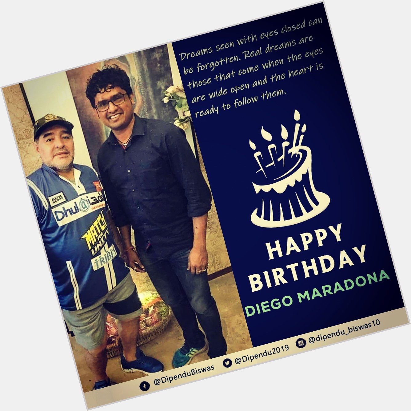 Happy Birthday to the Legend Diego Maradona sir!!    