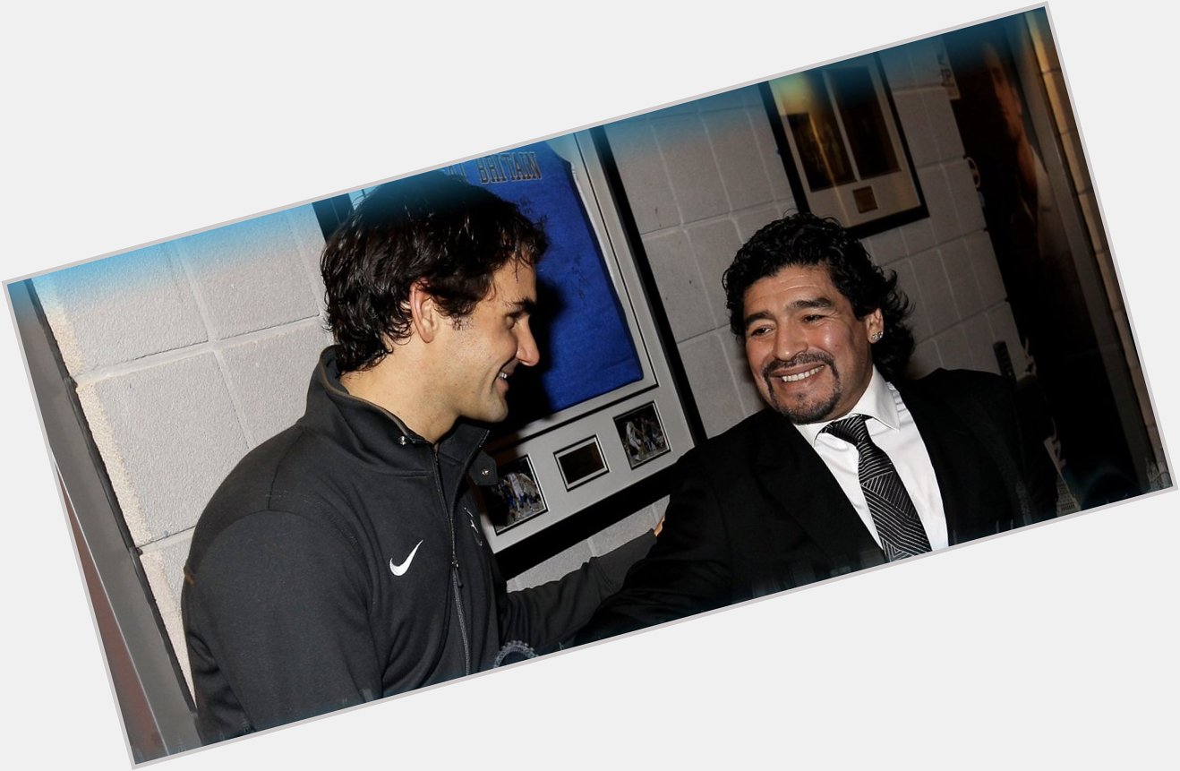 A man who loves his tennis  Happy 60th birthday to the great Diego Maradona! 