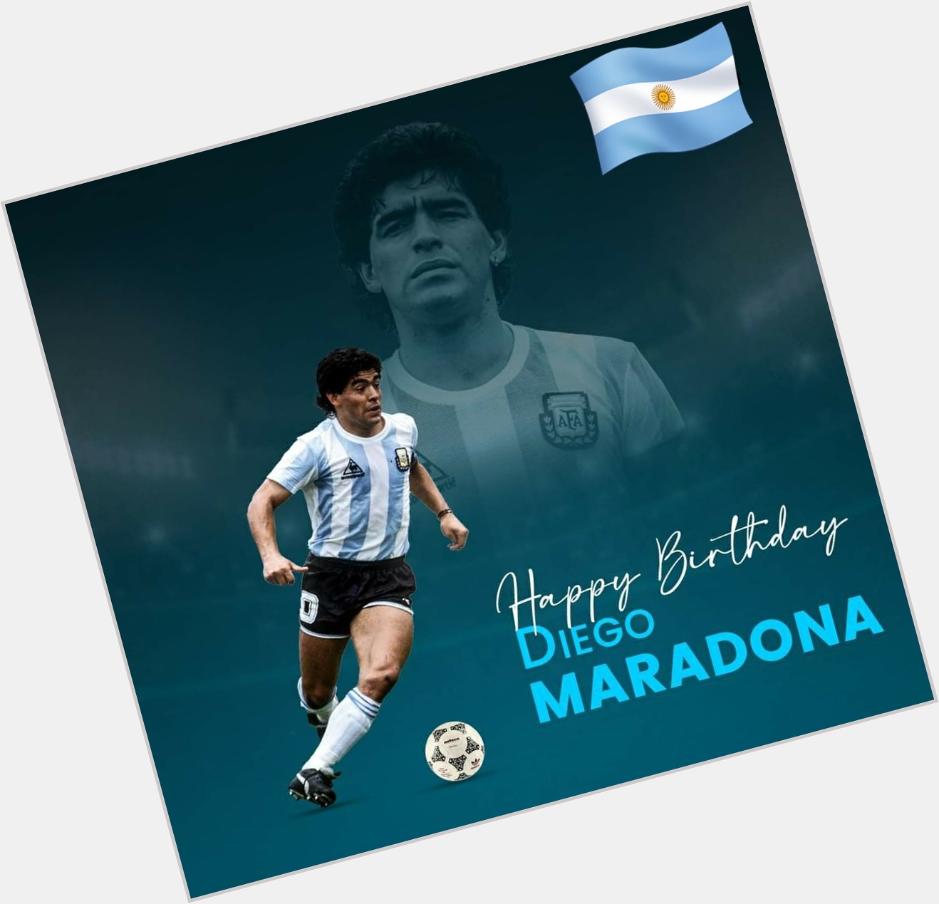 Happy birthday to the prince of football, Diego Maradona, the Argentinian football king. 