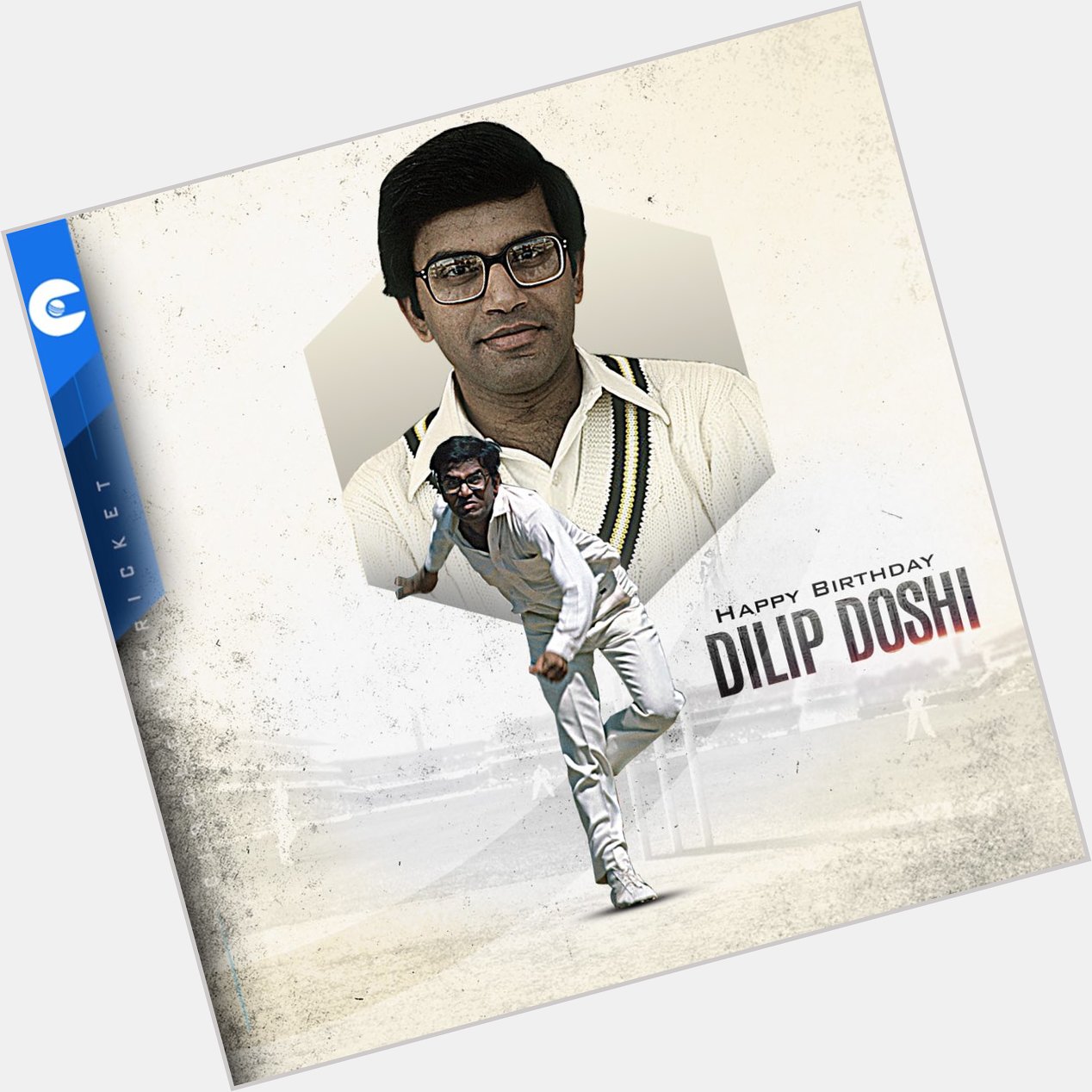 A fine left-arm spinner of his time, with 114 wickets in Test cricket for India.
Happy Birthday, Dilip Doshi 