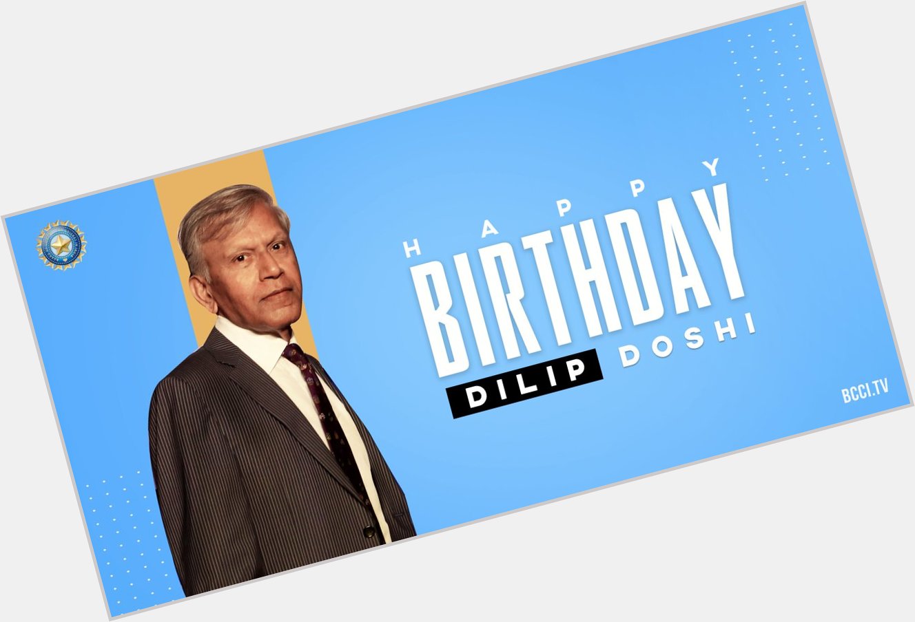 Happy Birthday to former Indian cricketer and formidable off-spinner Dilip Doshi 