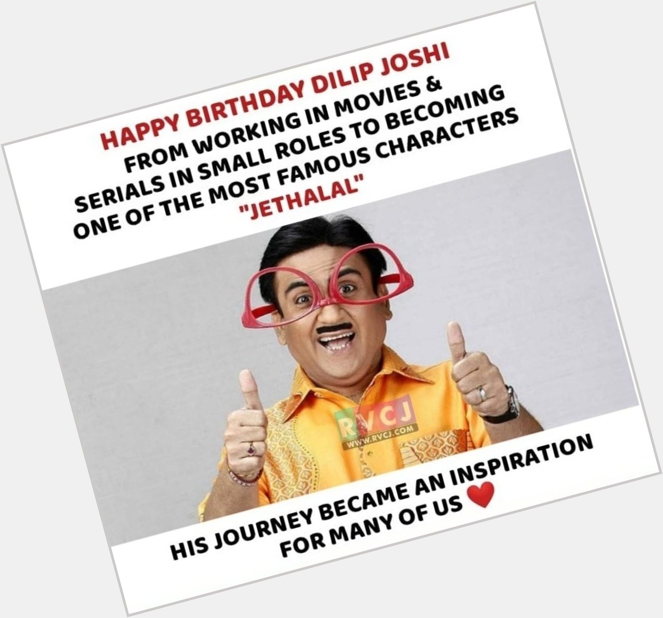 Happy birthday Dilip joshi       