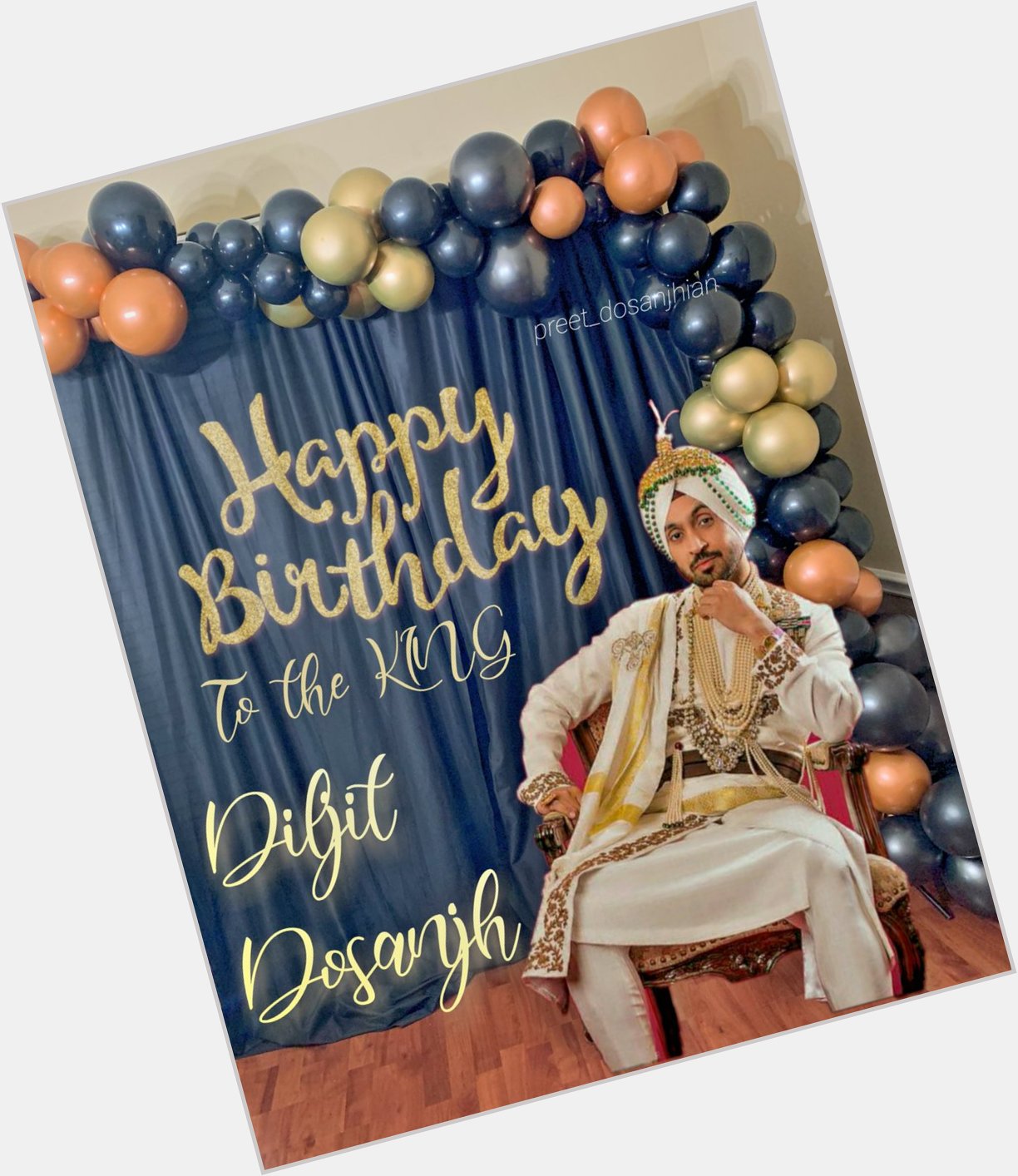Happy Birthday To The King Diljit Dosanjh   