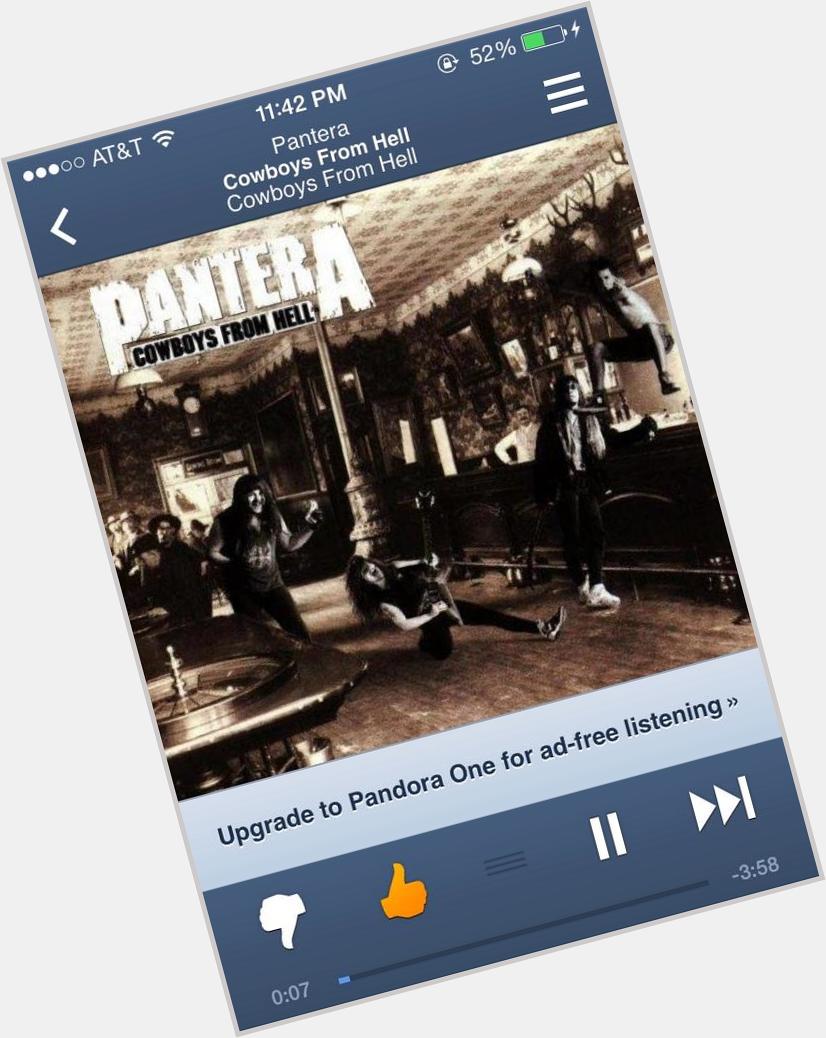 Of course Im listening to Pantera. Happy Birthday Dimebag Darrell!  