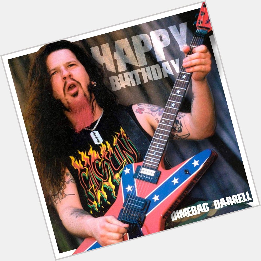 Happy Birthday to the late, great Dimebag Darrell! 
Dimebag would have turned 53 years old today! 