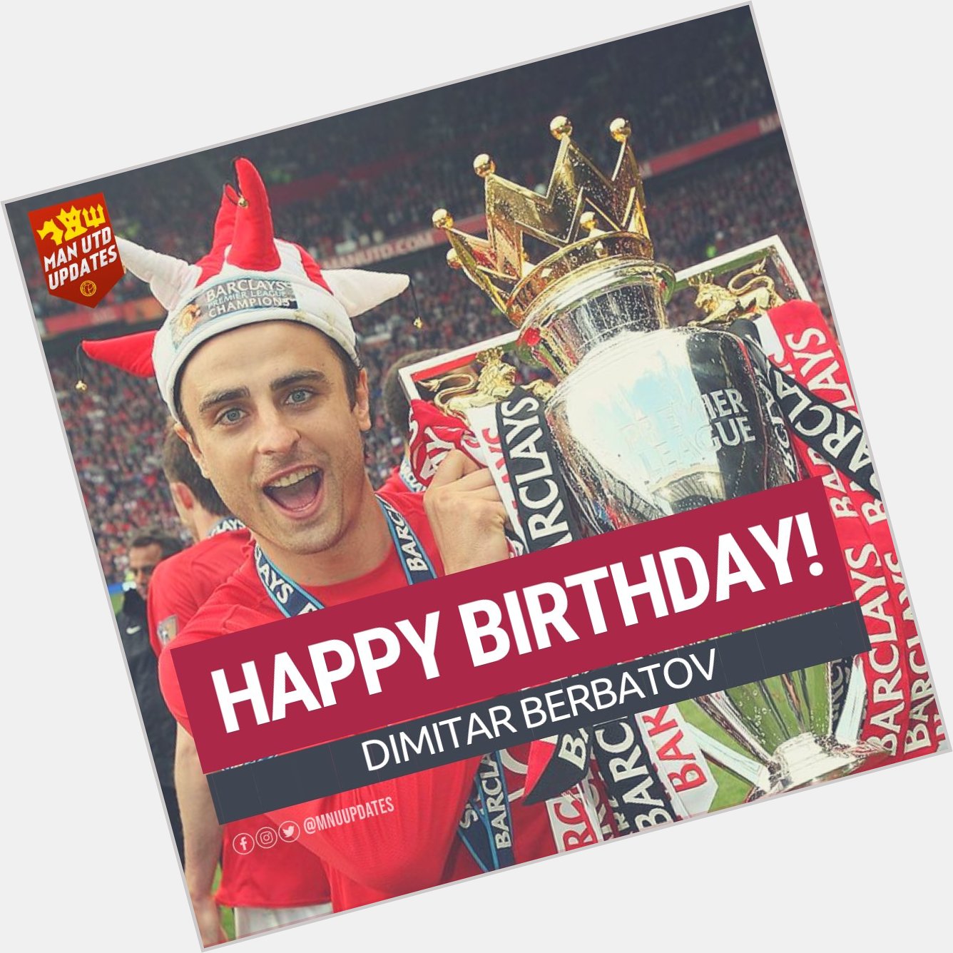 Happy 39th birthday to ex red Dimitar Berbatov.     