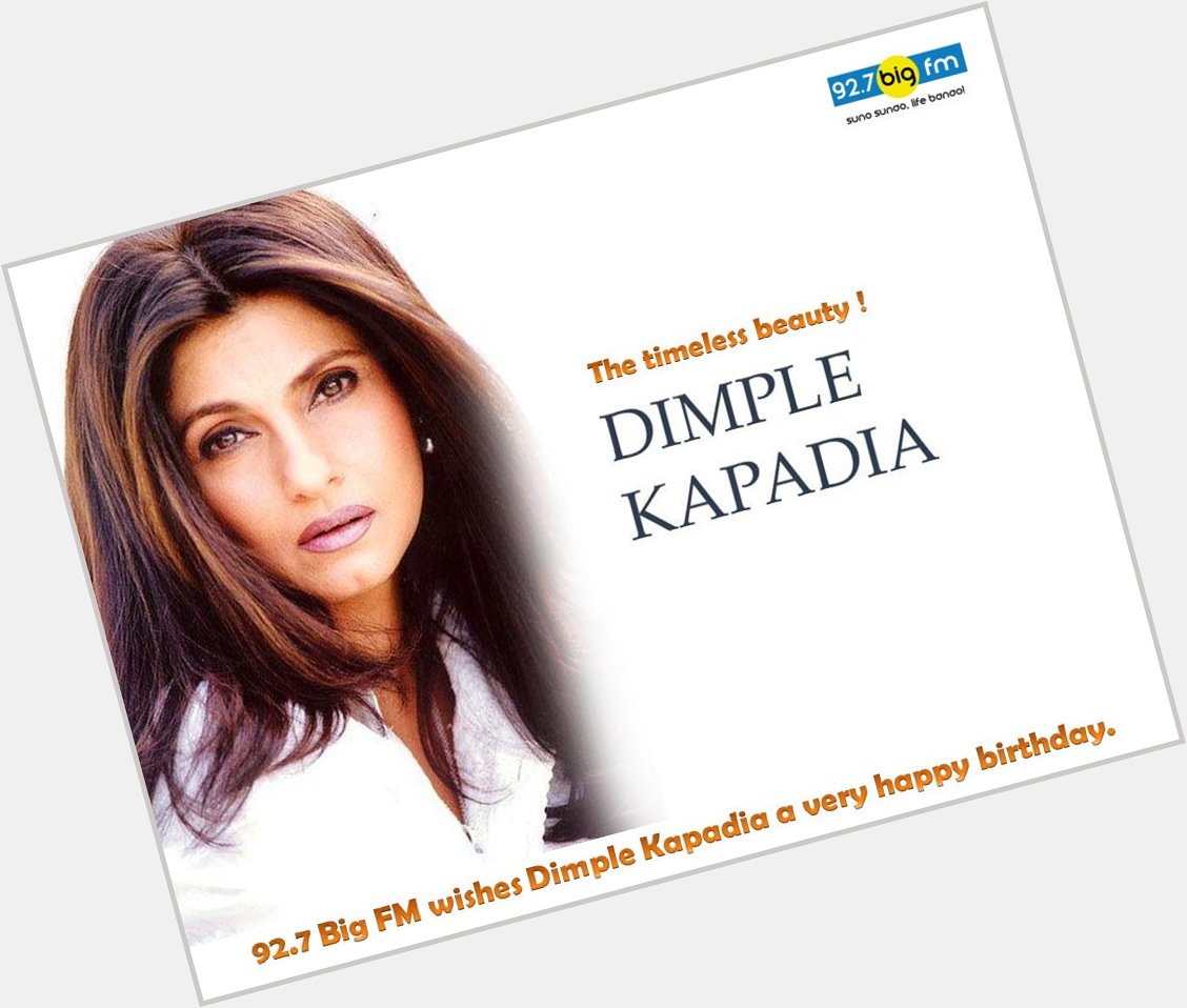  wishes the timeless beauty Dimple Kapadia a very happy birthday.   