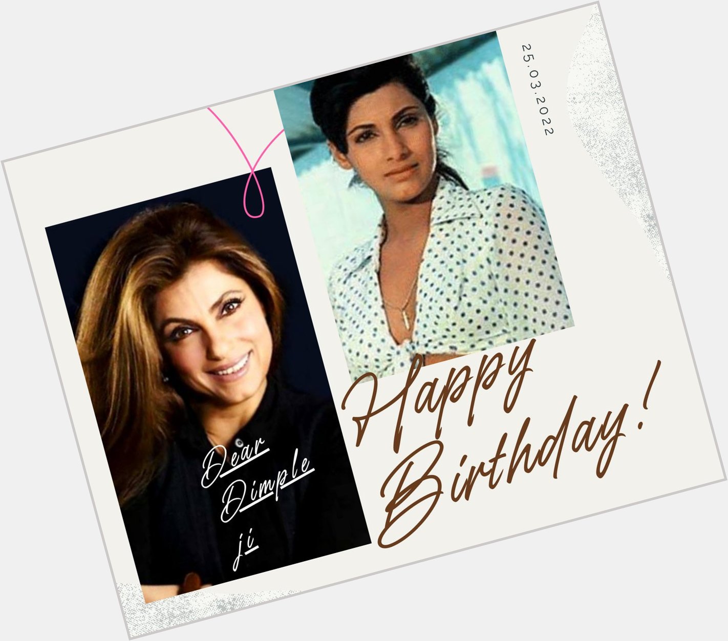 Happy birthday to the beautiful and talented Dimple Kapadia 