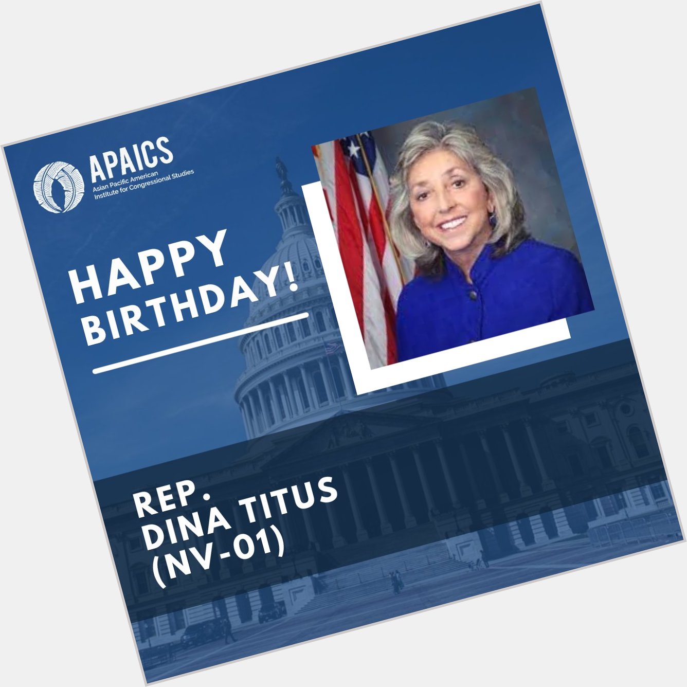Happy birthday to member Dina Titus 