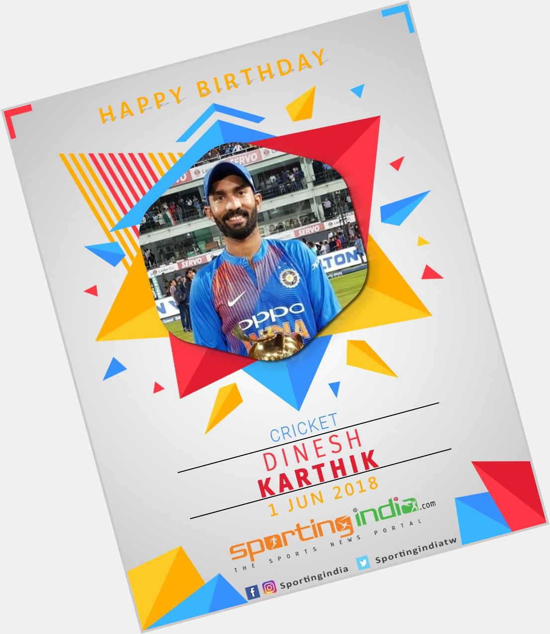 Happy Birthday Dinesh Karthik      