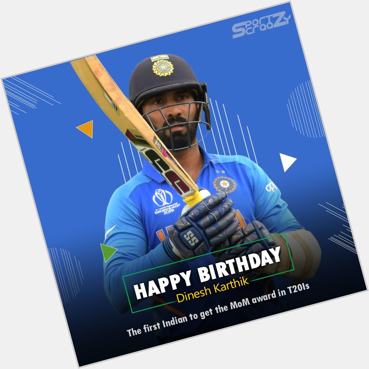 Happy 36th Birthday to Indian Wicket Keeper-Batsman,
Mr Dinesh Karthik Ji.       