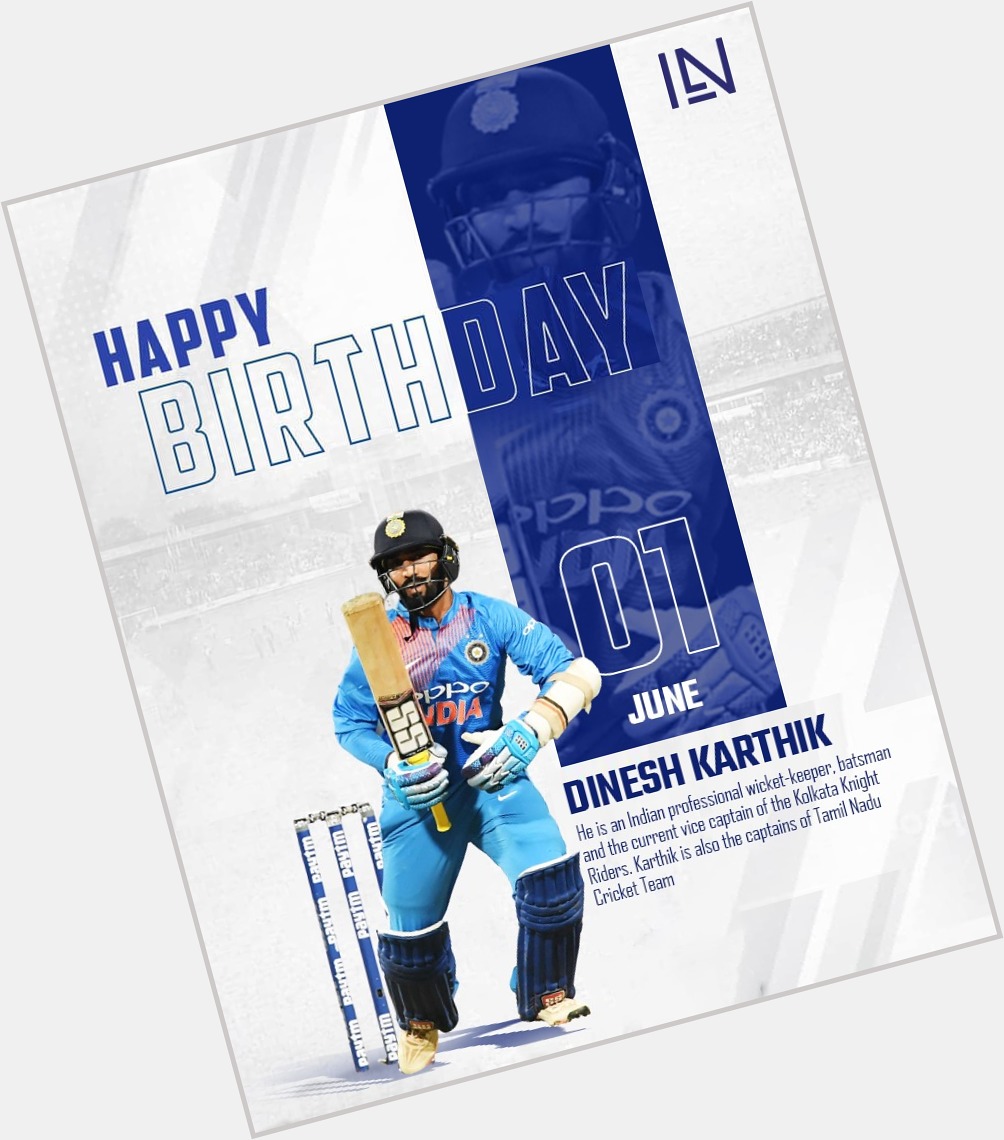 Happy Birthday Indian Batsman Dinesh Karthik...   
