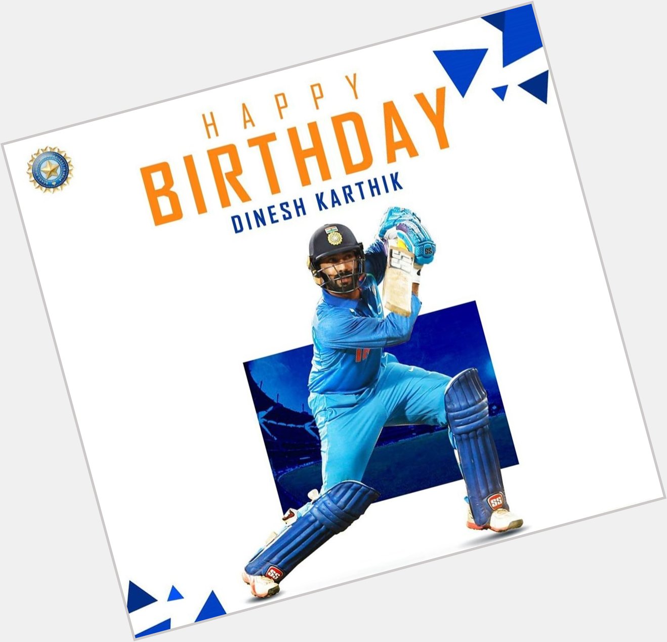 Wishing wicket-keeper batsman Dinesh Karthik a very Happy Birthday..  