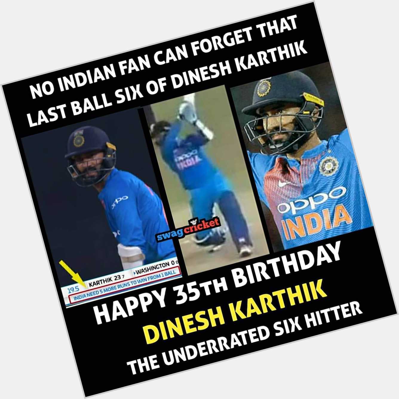Happy Birthday Dinesh Karthik! 