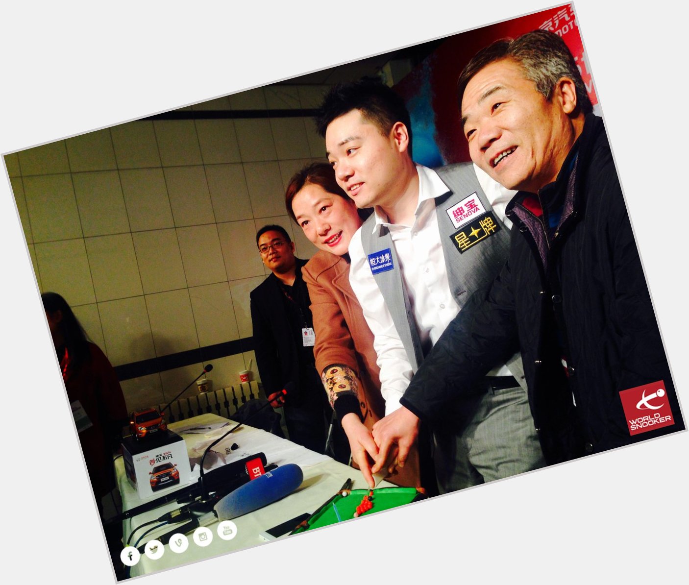 HAPPY BIRTHDAY: Ding Junhui celebrates his birthday at the today! 